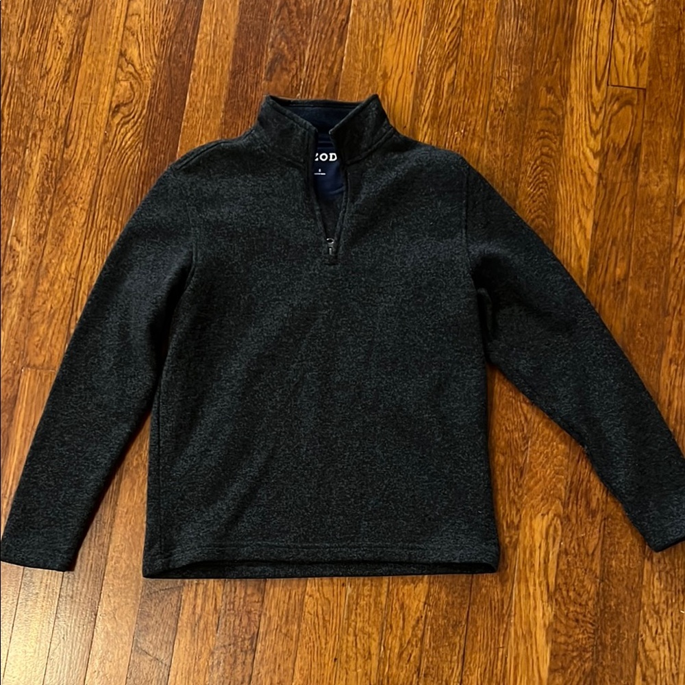 Izod Black Zip Up Sweater